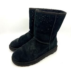 UGG Classic Short Stargirl Black Boots Women's 8 US